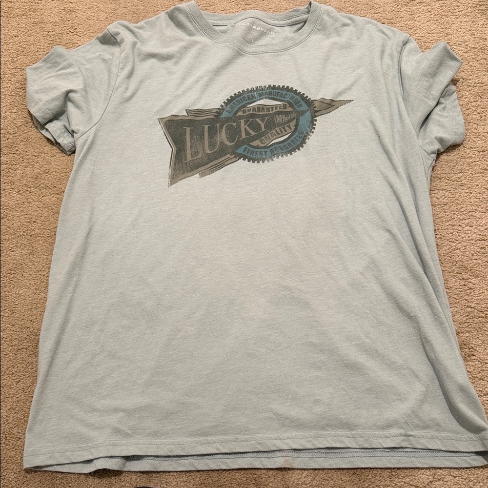 Lucky Brand Gray Graphic T-Shirt